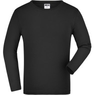Dětské tričko s dlouhým rukávem black