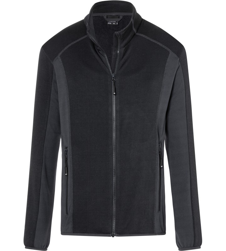 Pánská trečová fleecová bunda black/carbon