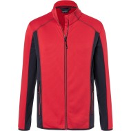 Pánská trečová fleecová bunda red/carbon